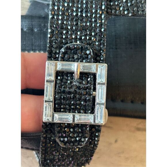 NWT Juicy Couture Bling Sandals sz 6.5 shiny minimalist summer vacation - Picture 4 of 6